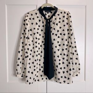 Eloquii Tie Neck Blouse